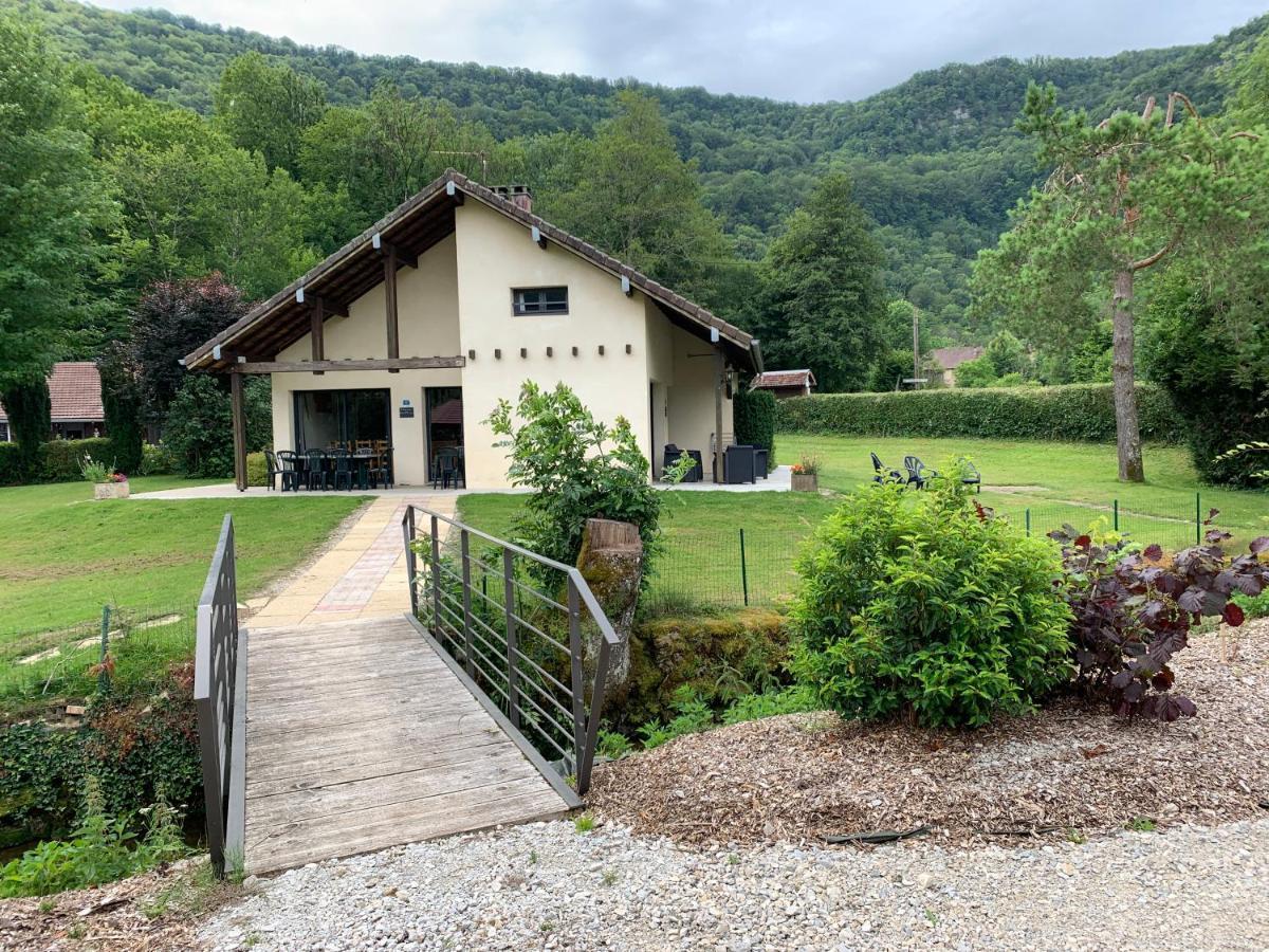 Chalet Gite L'Arcange 3 Chambres Au Calme Franche Comte Bord De Riviere Peche Sur Place Nans-sous-Sainte-Anne Exterior foto